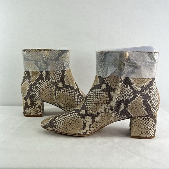 Lauren Ralph Lauren Wynne II Booties- Farro/FX Back Scale Python- Size 8.5M- NIB - Picture 4 of 7